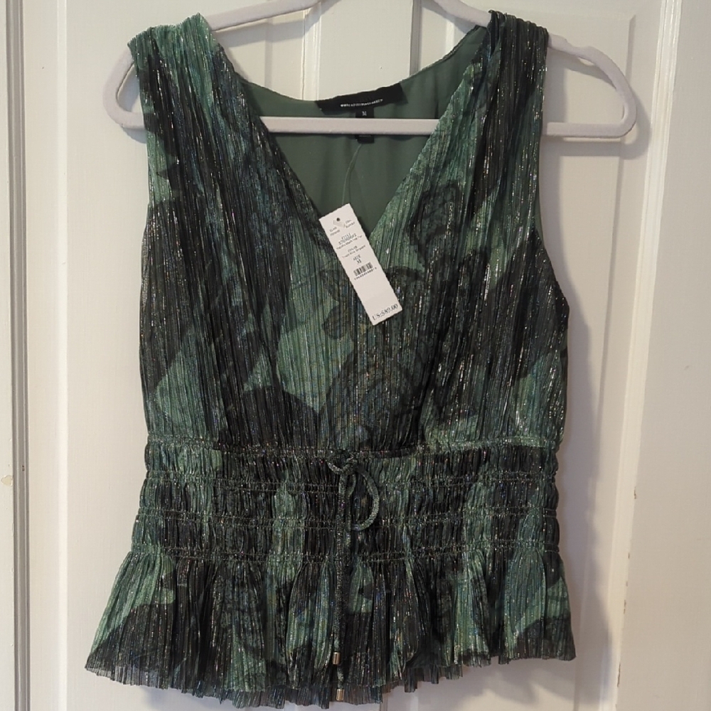 Green Sleeveless Top